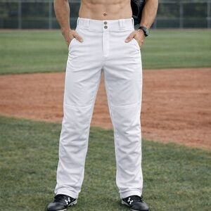 DeMarini Kid’s White Uniform Baseball Pants XL (34 x 29)